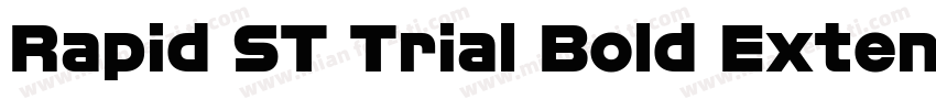 Rapid ST Trial Bold Extended字体转换
